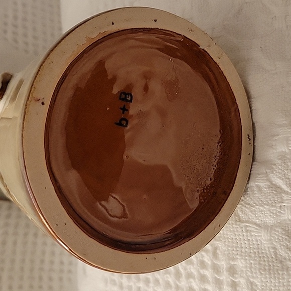 Burton & Burton Bird Flower Pitcher/Vase Glazed Ceramic 9" NOTE:CAN'T BE BUNDLED - Picture 6 of 7